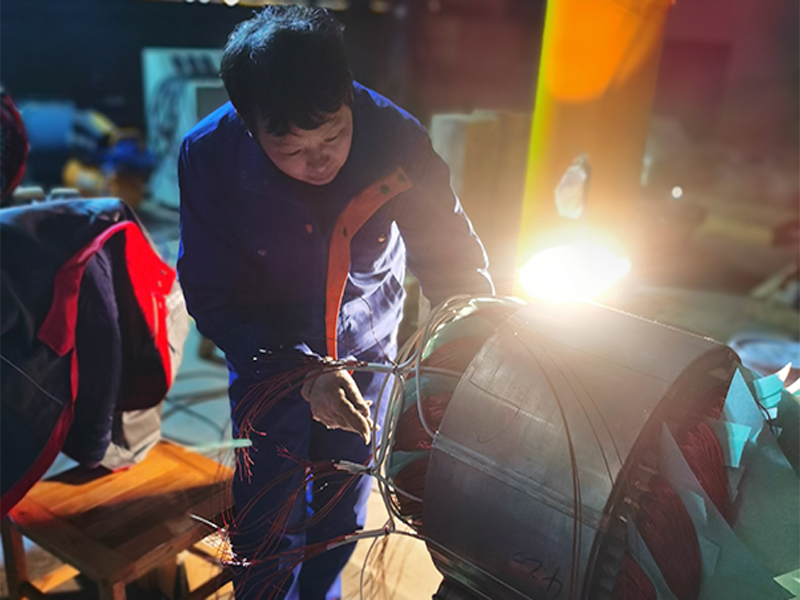 Proceso de producción de motores de AC