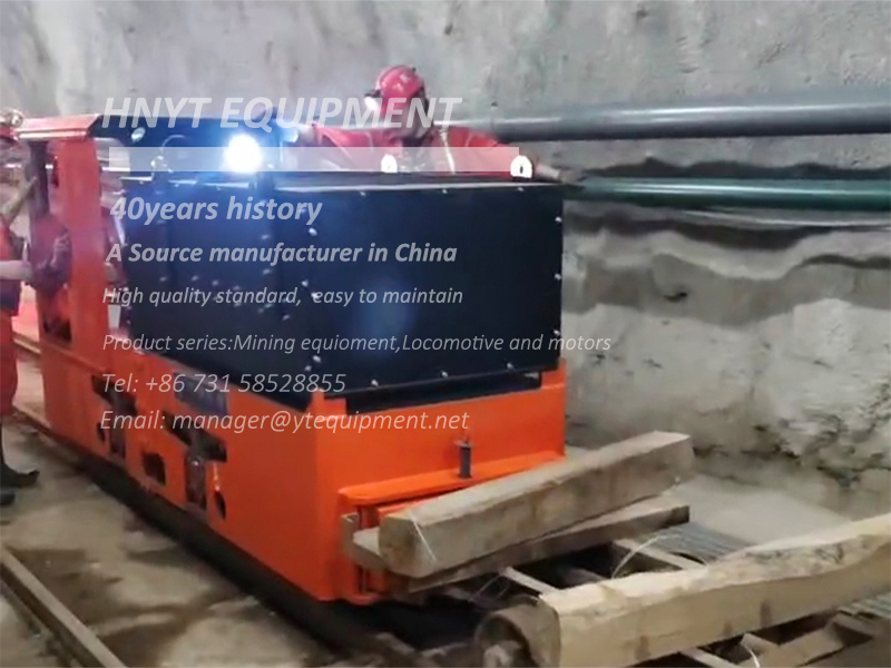 Locomotora Eléctrica Minera de 5 Toneladas con Supercondensadores y Carga 